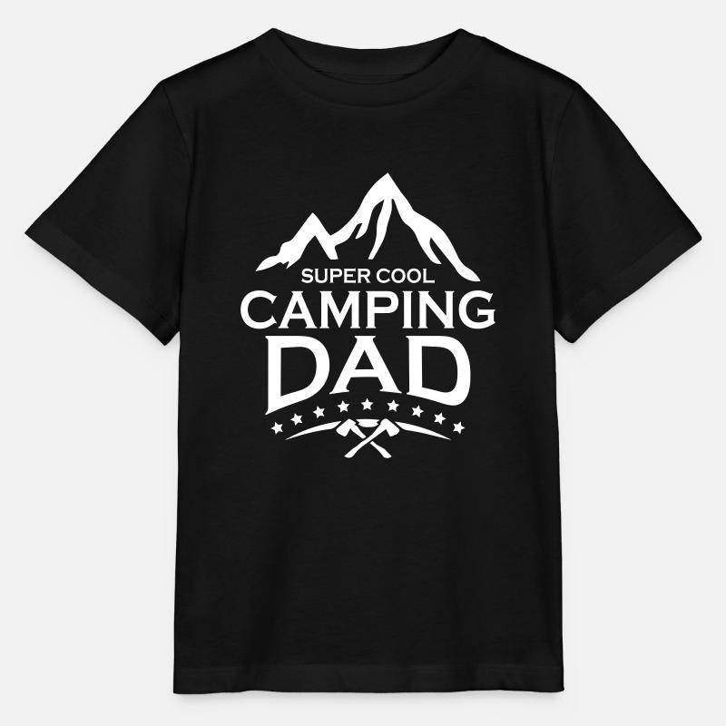Super Cool Camping Dad - Stanley/Stella Kinder T-Shirt MINI CREATOR  - Schwarz