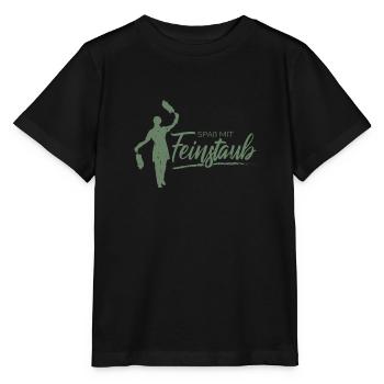 Spaß mit Feinstaub - Stanley/Stella Kinder T-Shirt MINI CREATOR  - Schwarz - Vorne - Mikhail (115cm)