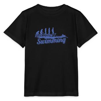 Evolution of the swimmer's swimmer - Stanley/Stella MINI CREATOR Kids’ T-Shirt - black - Front - Mikhail (115cm)