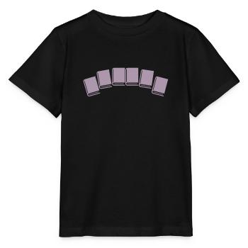 Read book books - Stanley/Stella MINI CREATOR Kids’ T-Shirt - black - Front - Mikhail (115cm)