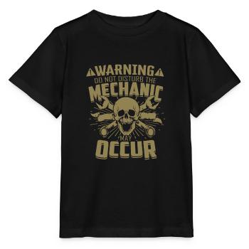 Störe nicht den Mechaniker Ernfthafte Verletzungen - Stanley/Stella Kinder T-Shirt MINI CREATOR  - Schwarz - Vorne - Mikhail (115cm)