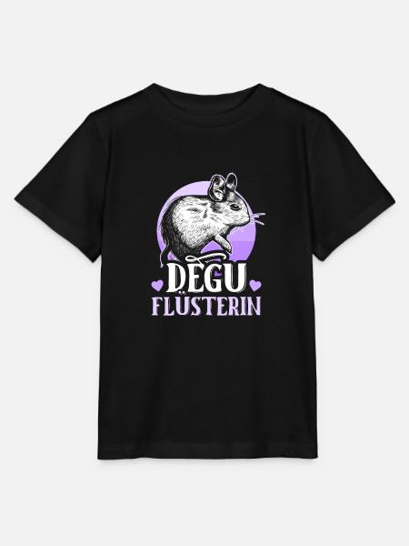 Degus Degu Flüsterin Nagetier Haustier Geschenk - Stanley/Stella Kinder T-Shirt MINI CREATOR - Schwarz