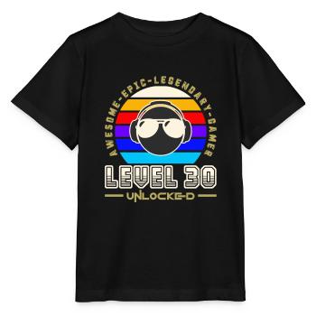 Stufe 30 - Stanley/Stella Kinder T-Shirt MINI CREATOR  - Schwarz - Vorne - Mikhail (115cm)