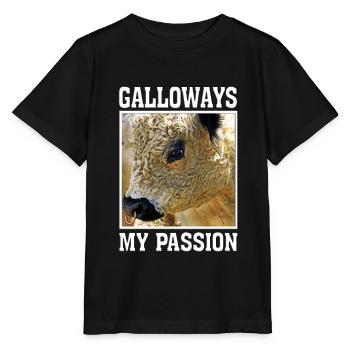 galloway / galloways / schottland / passion - Stanley/Stella Kinder T-Shirt MINI CREATOR  - Schwarz - Vorne - Mikhail (115cm)