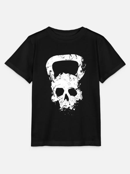 Kugelhantel Skull Gewichtheben Training - Stanley/Stella Kinder T-Shirt MINI CREATOR - Schwarz