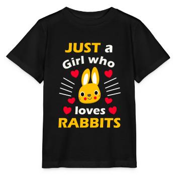 Rabbit - Stanley/Stella MINI CREATOR Kids’ T-Shirt - black - Front - Mikhail (115cm)