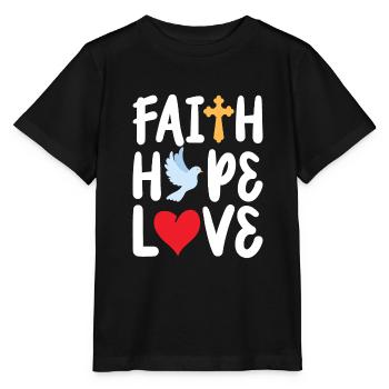 Niedliche christliche religiöse Kleidung - Stanley/Stella Kinder T-Shirt MINI CREATOR  - Schwarz - Vorne - Mikhail (115cm)