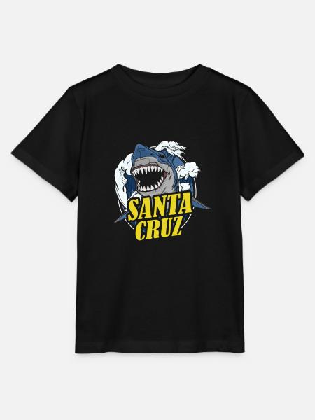 Santa Cruz Kalifornischer Hai - Stanley/Stella Kinder T-Shirt MINI CREATOR  - Schwarz
