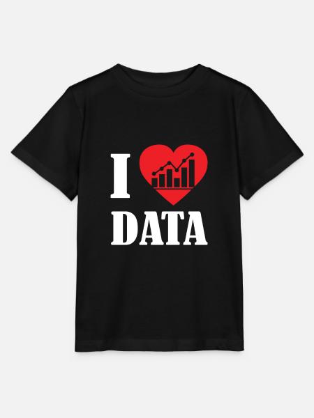 Liebe Data Scientists Statistik - Stanley/Stella Kinder T-Shirt MINI CREATOR - Schwarz