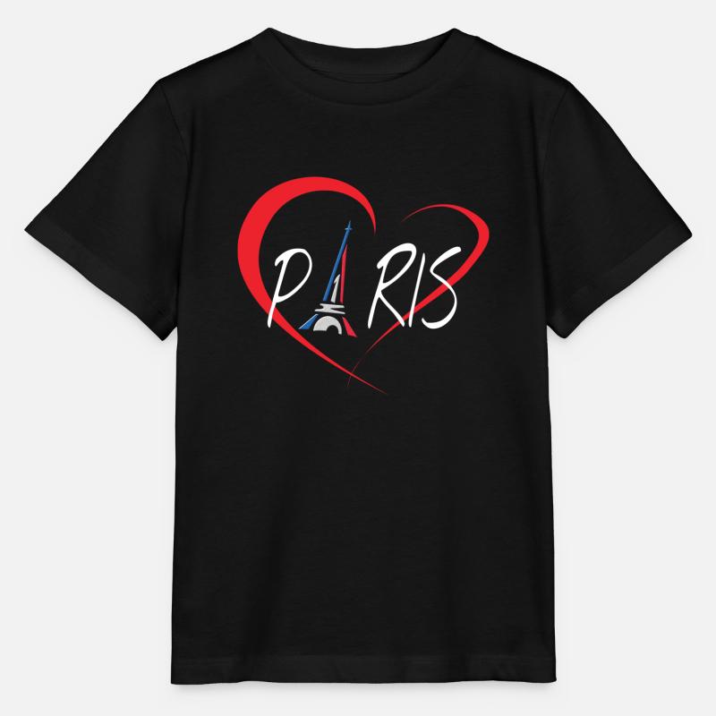 I Love Paris - T-shirt bio MINI CREATOR Stanley/Stella Enfant - noir