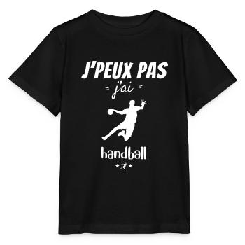I can't I have handball - Stanley/Stella MINI CREATOR Kids’ T-Shirt - black - Front - Mikhail (115cm)