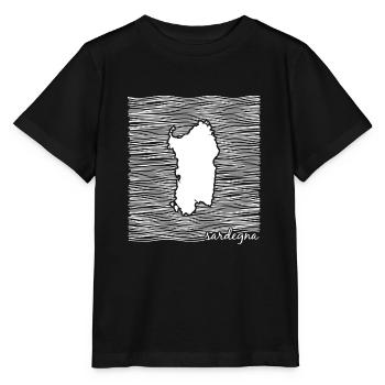 Île de Sardaigne, Italie, Mer Méditerranée - T-shirt bio MINI CREATOR Stanley/Stella Enfant - noir - Devant - Mikhail (115cm)