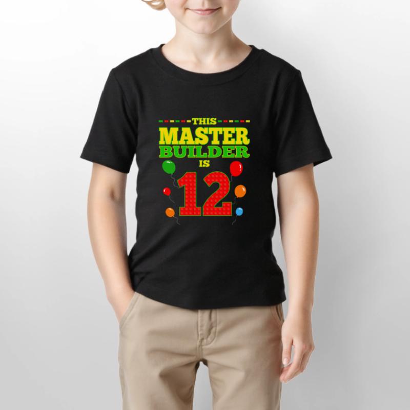 garçons biMaster Builder 12 ans Bâtiment en blocs T-shirt bio MINI CREATOR Stanley/Stella Enfant