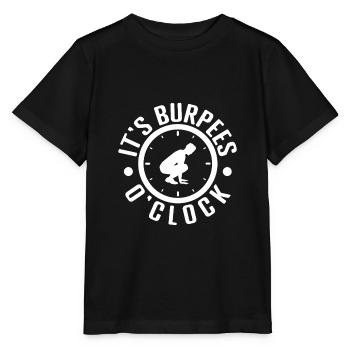 Gym Junkies C’est Burpees O ́Clock Calisthenics - T-shirt bio MINI CREATOR Stanley/Stella Enfant - noir - Devant - Mikhail (115cm)