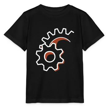 Zahnrad Mechanisch Getriebe - Stanley/Stella Kinder T-Shirt MINI CREATOR  - Schwarz - Vorne - Mikhail (115cm)
