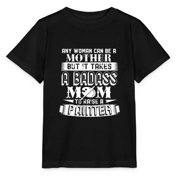 Maler Maler Mama - Stanley/Stella Kinder T-Shirt MINI CREATOR  - Schwarz - Vorne - Mikhail (115cm)