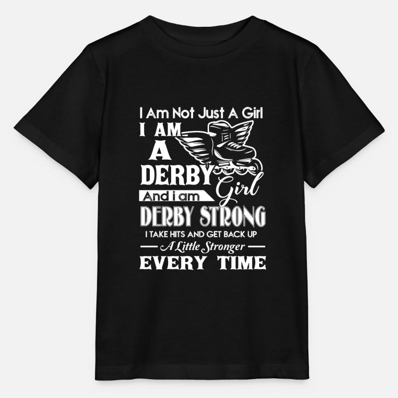 Roller Derby Je suis une fille de Roller Derby - T-shirt bio MINI CREATOR Stanley/Stella Enfant - noir