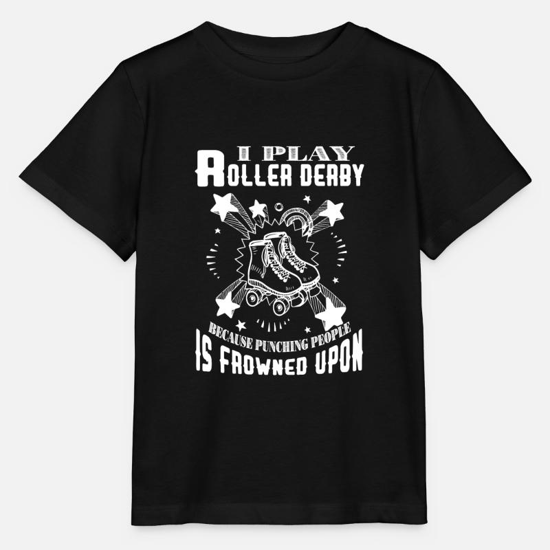 Roller Derby Je joue au Roller Derby - T-shirt bio MINI CREATOR Stanley/Stella Enfant - noir