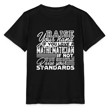 Mathématicien Si vous aimez un mathématicien - T-shirt bio MINI CREATOR Stanley/Stella Enfant - noir - Devant - Mikhail (115cm)