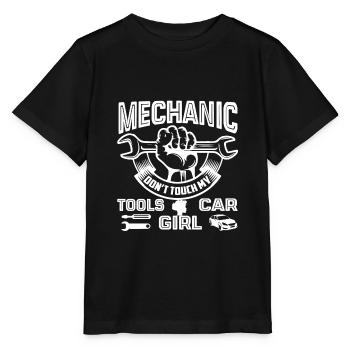 AutoMechaniker AutoMechaniker nicht berühren meine Werkzeuge - Stanley/Stella Kinder T-Shirt MINI CREATOR  - Schwarz - Vorne - Mikhail (115cm)