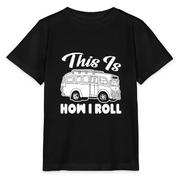 Busfahrer Busfahrer So fahre ich - Stanley/Stella Kinder T-Shirt MINI CREATOR  - Schwarz - Vorne - Mikhail (115cm)