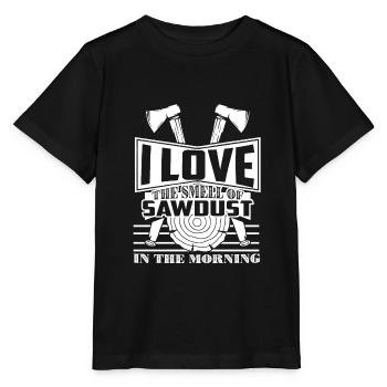 Carpenter Carpenters Love The Smell Of Sawdust - Stanley/Stella MINI CREATOR Kids’ T-Shirt - black - Front - Mikhail (115cm)