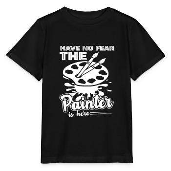 Maler Der Maler ist hier - Stanley/Stella Kinder T-Shirt MINI CREATOR  - Schwarz - Vorne - Mikhail (115cm)
