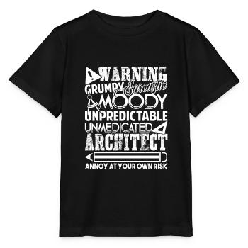 Architect Architect Warning - Stanley/Stella MINI CREATOR Kids’ T-Shirt - black - Front - Mikhail (115cm)