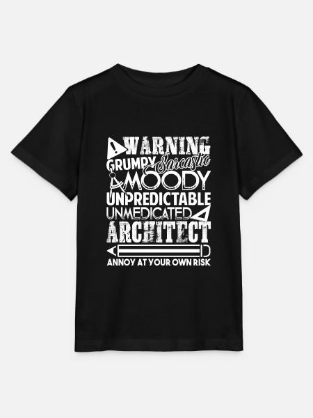 Warnung des Architekten - Stanley/Stella Kinder T-Shirt MINI CREATOR - Schwarz