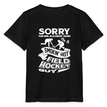 Feldhockey von einem Hot Field Hockey Kerl genommen - Stanley/Stella Kinder T-Shirt MINI CREATOR  - Schwarz - Vorne - Mikhail (115cm)