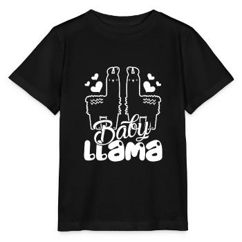 Lama Baby Lama - Stanley/Stella Kinder T-Shirt MINI CREATOR  - Schwarz - Vorne - Mikhail (115cm)