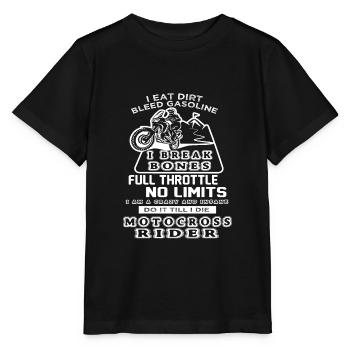 Motocross Motocross Rider - Stanley/Stella MINI CREATOR Kids’ T-Shirt - black - Front - Mikhail (115cm)