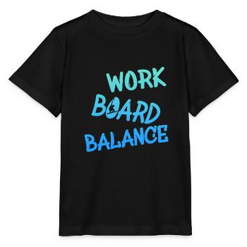snowboarding - Stanley/Stella Kinder T-Shirt MINI CREATOR  - Schwarz - Vorne - Mikhail (115cm)