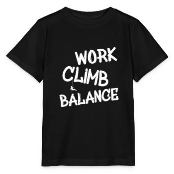 Klettern Kletterer Climbing Abseilen - Stanley/Stella Kinder T-Shirt MINI CREATOR  - Schwarz - Vorne - Mikhail (115cm)
