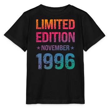 Fête d'anniversaire en édition limitée Vintage 1996 - T-shirt bio MINI CREATOR Stanley/Stella Enfant - noir - Devant - Mikhail (115cm)