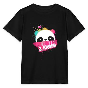 Ich bin 3. Klasse, Schulkind, Grundschule - Stanley/Stella Kinder T-Shirt MINI CREATOR  - Schwarz - Vorne - Mikhail (115cm)