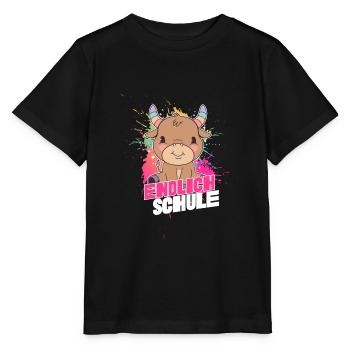 Schulanfänger, Erstklässler, ABC SCHÜTZE - Stanley/Stella Kinder T-Shirt MINI CREATOR  - Schwarz - Vorne - Mikhail (115cm)