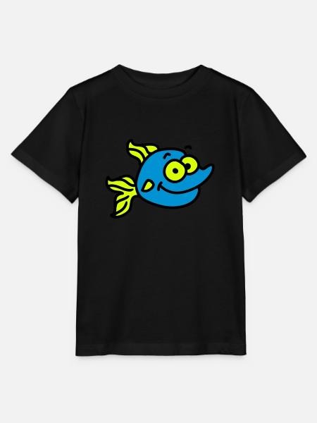 lustiger Fisch - Stanley/Stella Kinder T-Shirt MINI CREATOR  - Schwarz