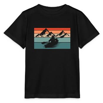 Sports nautiques en kayak - T-shirt bio MINI CREATOR Stanley/Stella Enfant - noir - Devant - Mikhail (115cm)
