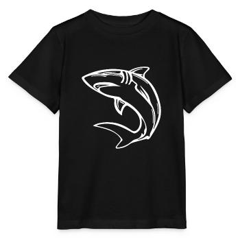 Élégant requin d’eau profonde - T-shirt bio MINI CREATOR Stanley/Stella Enfant - noir - Devant - Mikhail (115cm)