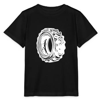 Énorme pneu pour les fans de sport et de tracteur - T-shirt bio MINI CREATOR Stanley/Stella Enfant - noir - Devant - Mikhail (115cm)