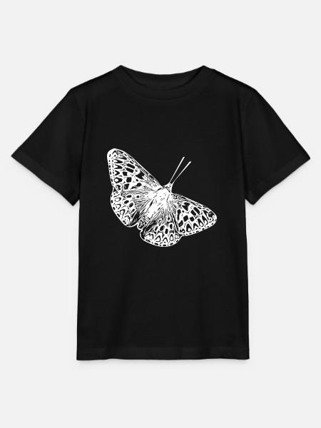 Eleganter Vintage Schmetterling - Stanley/Stella Kinder T-Shirt MINI CREATOR - Schwarz