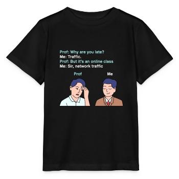Retard dans le trafic réseau pour les jeunes fiers Pinoys - T-shirt bio MINI CREATOR Stanley/Stella Enfant - noir - Devant - Mikhail (115cm)
