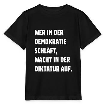 Democracy Politics Dictatorship - Stanley/Stella MINI CREATOR Kids’ T-Shirt - black - Front - Mikhail (115cm)