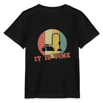 Il est temps / Nettoyage - T-shirt bio MINI CREATOR Stanley/Stella Enfant - noir - Devant - Mikhail (115cm)