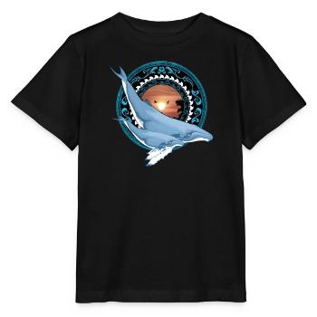 Humpback Whale Hawaiian - Stanley/Stella MINI CREATOR Kids’ T-Shirt - black - Front - Mikhail (115cm)
