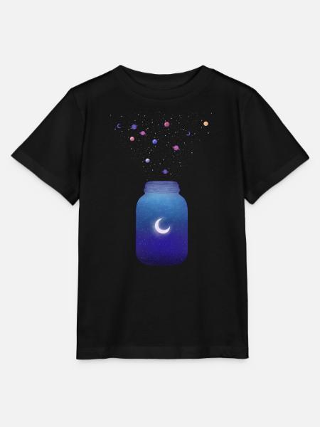 Space Jar - Stanley/Stella Kinder T-Shirt MINI CREATOR - Schwarz