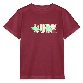 Ente Vogel - Stanley/Stella Kinder T-Shirt MINI CREATOR  - Burgunderrot - Vorne - Kain (125cm)
