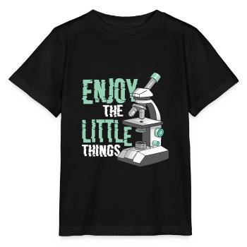 Profitez de la microbiologie amusante des petites choses - T-shirt bio MINI CREATOR Stanley/Stella Enfant - noir - Devant - Mikhail (115cm)