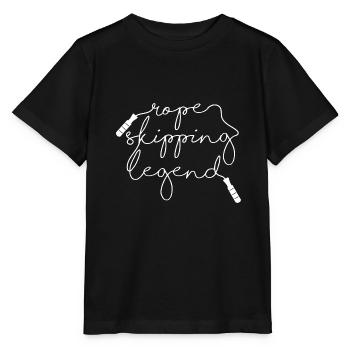 Rope Skipping Legend Rope for Rope Jumpers - Stanley/Stella MINI CREATOR Kids’ T-Shirt - black - Front - Mikhail (115cm)